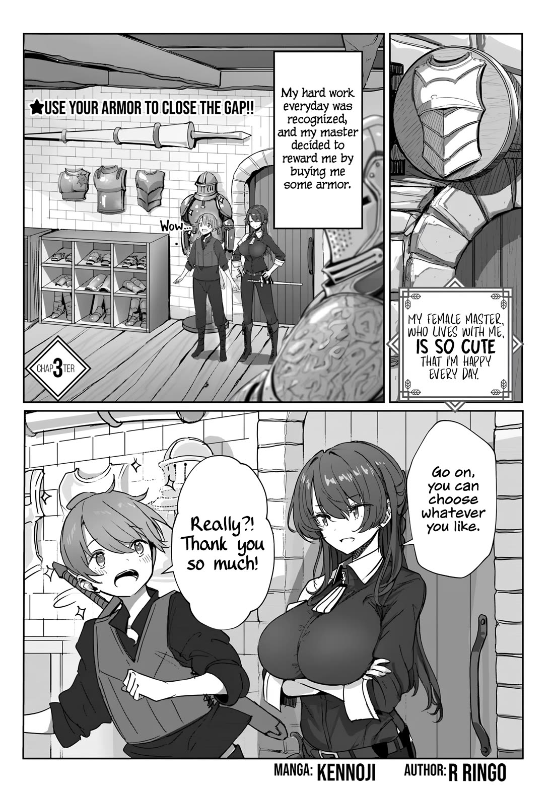 My Female Sword Master, Whom I Live With, Is So Cute That I'm Happy Every Day Chapter 3 page 2 - Chapter 3