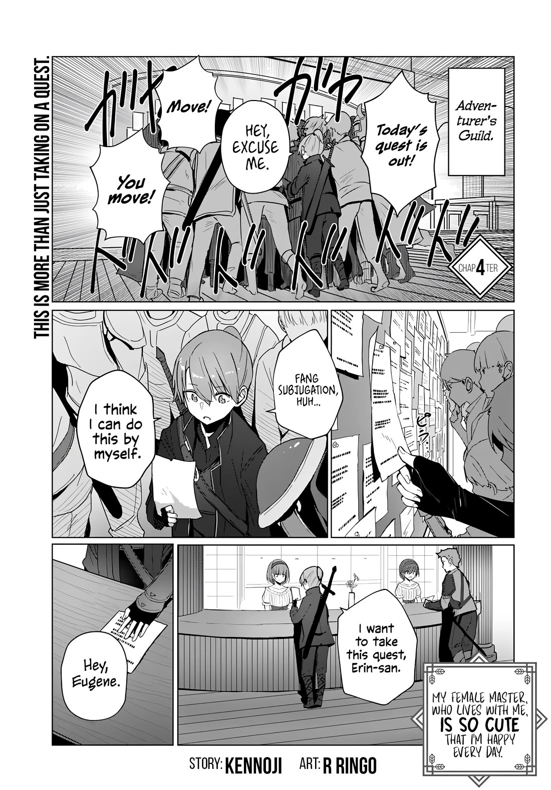 My Female Sword Master, Whom I Live With, Is So Cute That I'm Happy Every Day Chapter 4 page 2 - Chapter 4