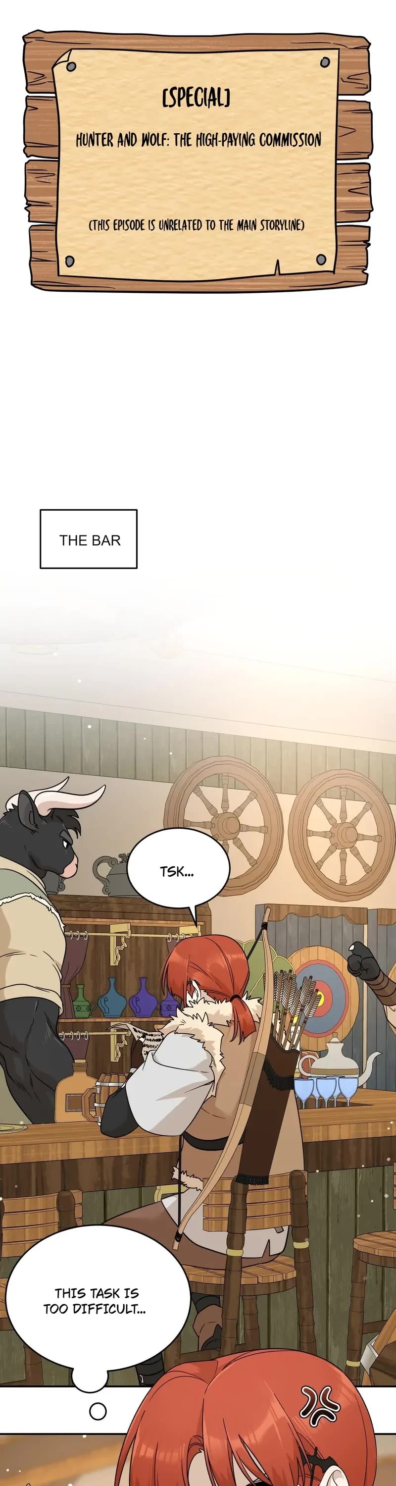 My Food Looks Very Cute Chapter 128.5 page 1 - Chapter 128.5: Special - Hunter And Wolf The High-paying Commission