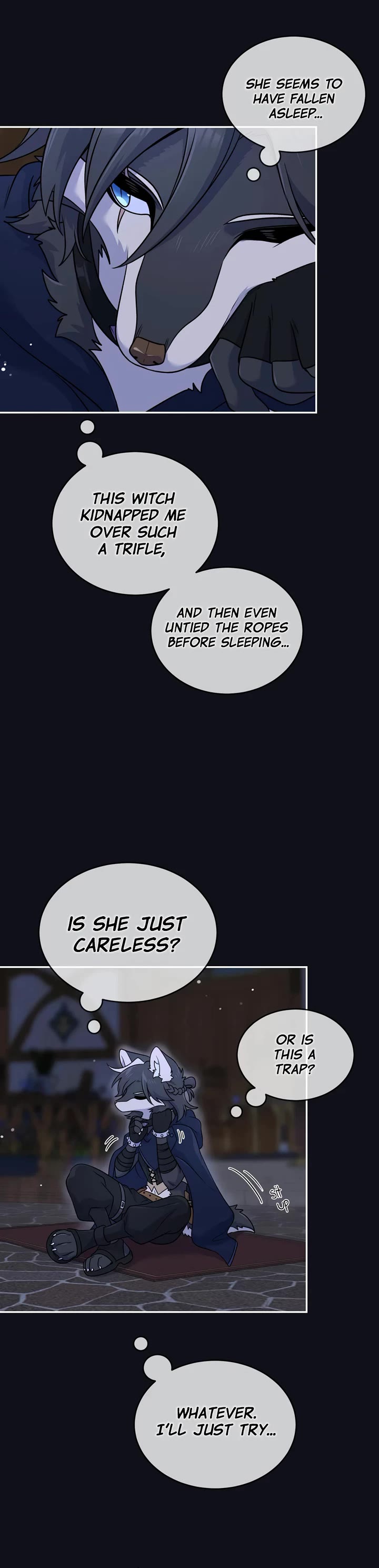 My Food Looks Very Cute Chapter 173.5 page 10 - Chapter 173.5: (Side Story) Hunter and Wolf (part 2): Running Away