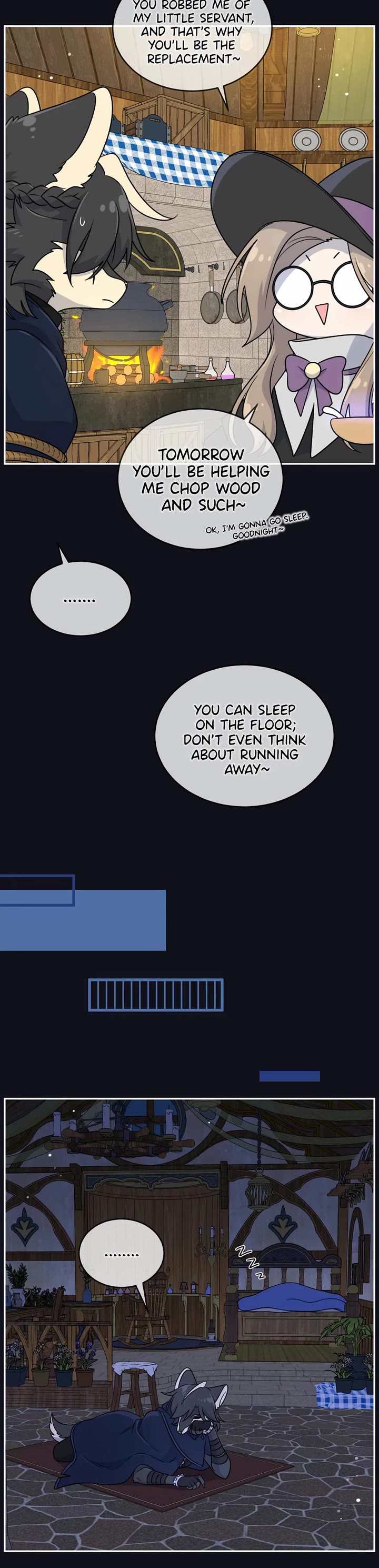 My Food Looks Very Cute Chapter 173.5 page 9 - Chapter 173.5: (Side Story) Hunter and Wolf (part 2): Running Away