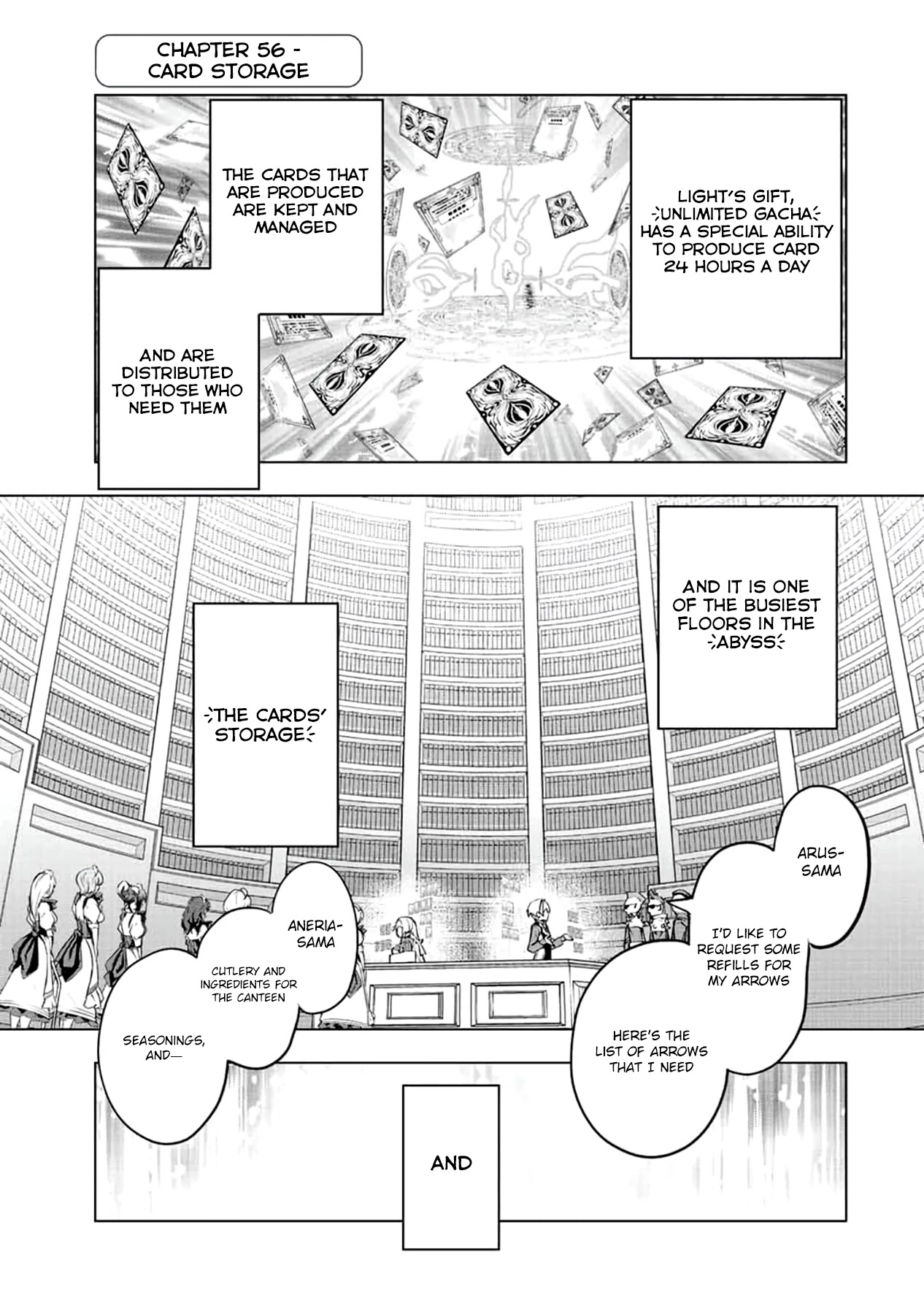 My Gift LVL 9999 Unlimited Gacha Chapter 56 page 2 - Chapter 56: Card Storage