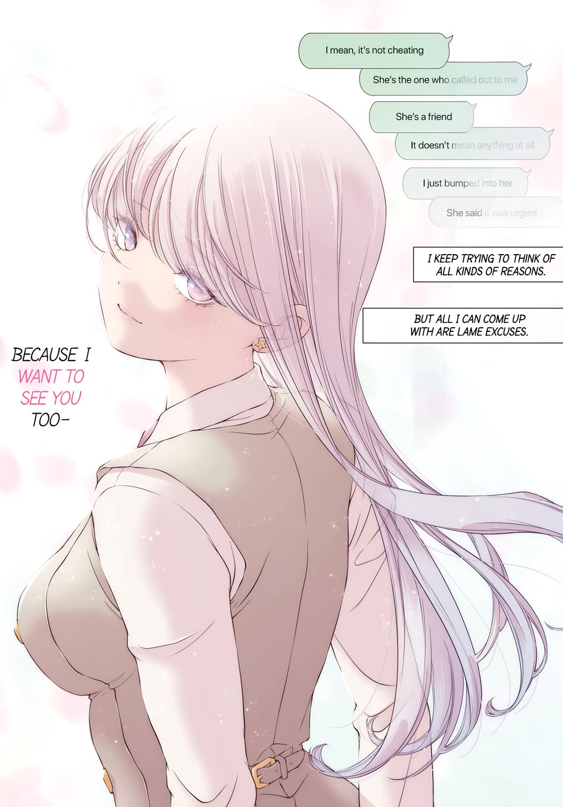 My Girlfriend's Not Here Today Chapter 25 page 1 - Chapter 25: A Ray of Happiness