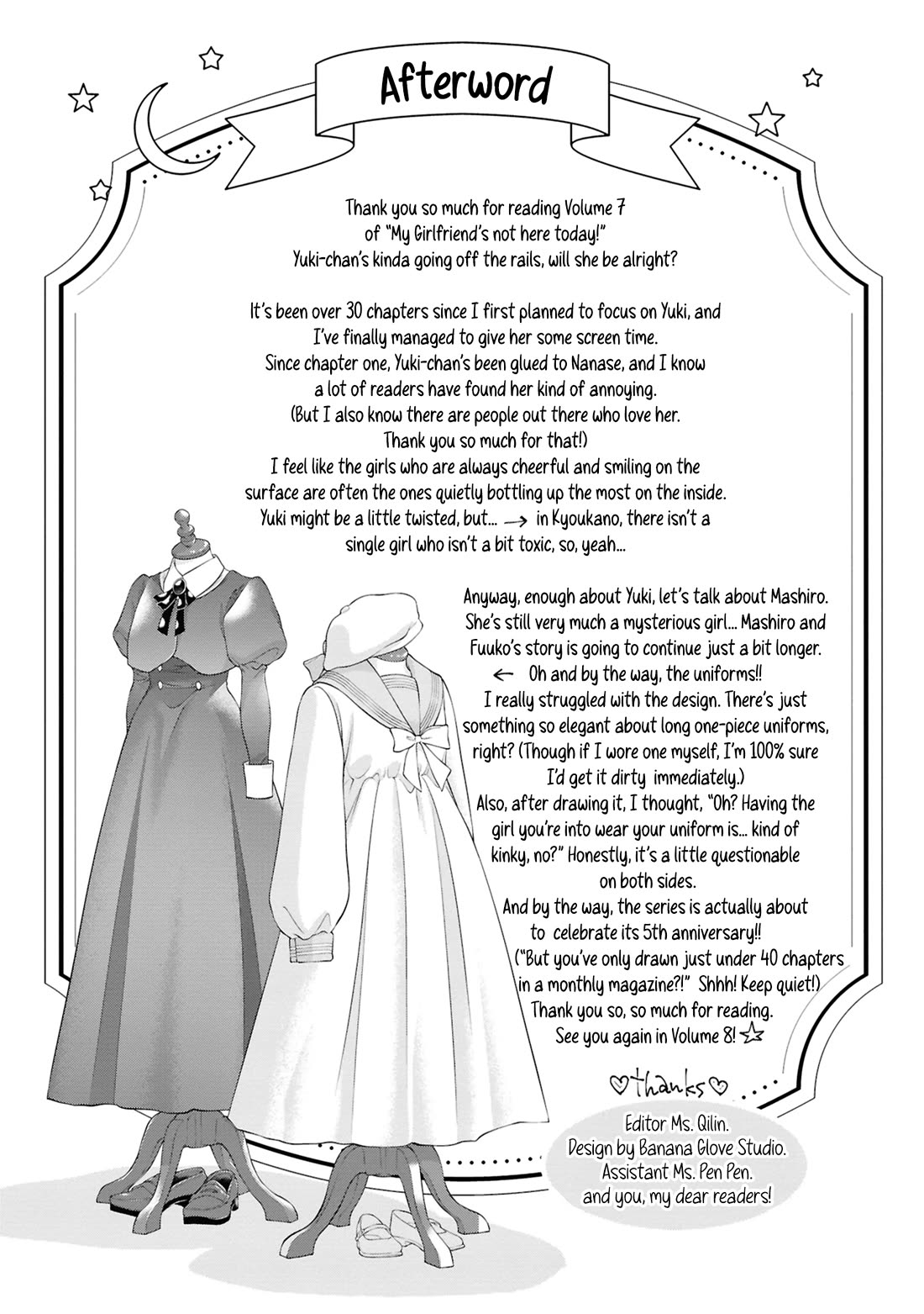 My Girlfriend's Not Here Today Chapter 35.5 page 10 - Chapter 35.5: Yuki-chan's Diary - Afterword and Extra Pages Volume 7