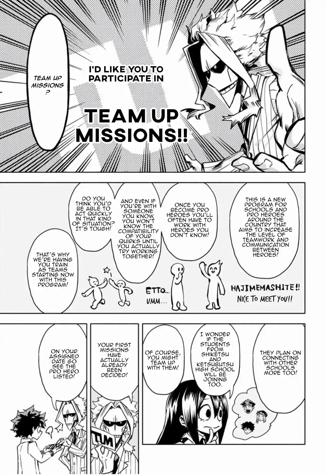 My Hero Academia Team Up Mission Chapter 0 page 14 - Chapter 0: Jump GIGA Special Chapter