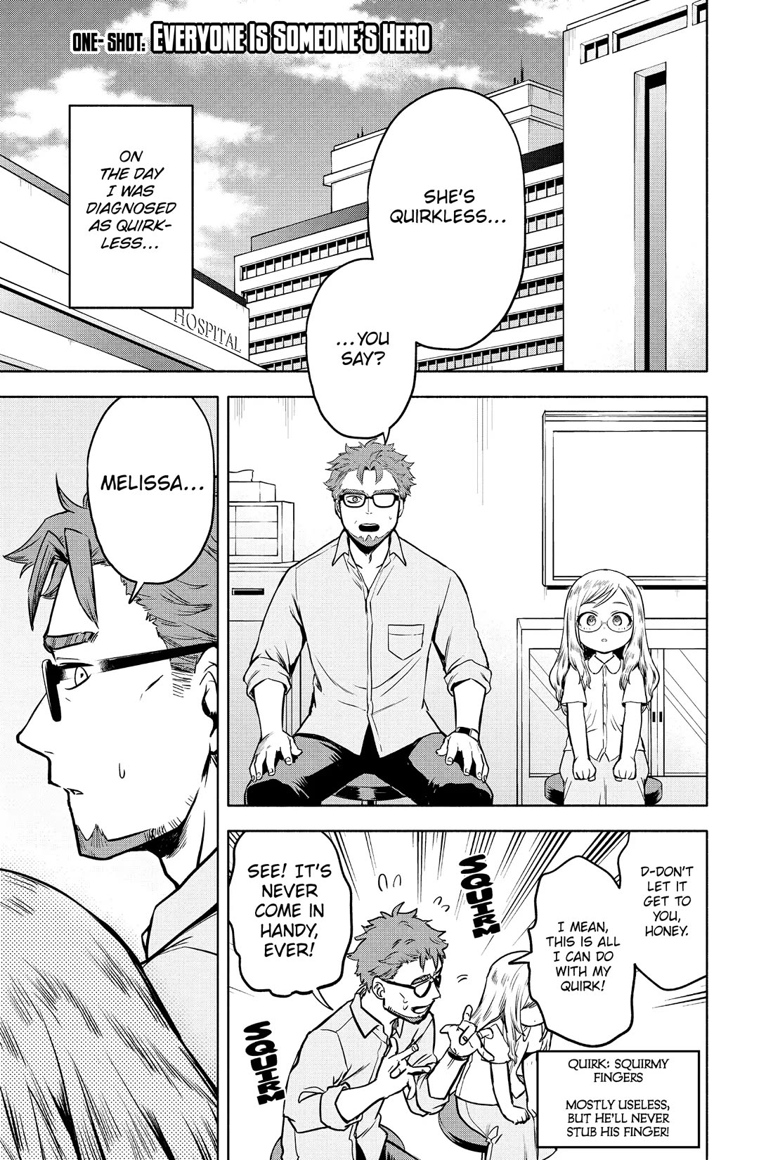 My Hero Academia Team Up Mission Chapter 3.6 page 1 - Chapter 3.6: One-Shot: Everyone Is Someone's Hero