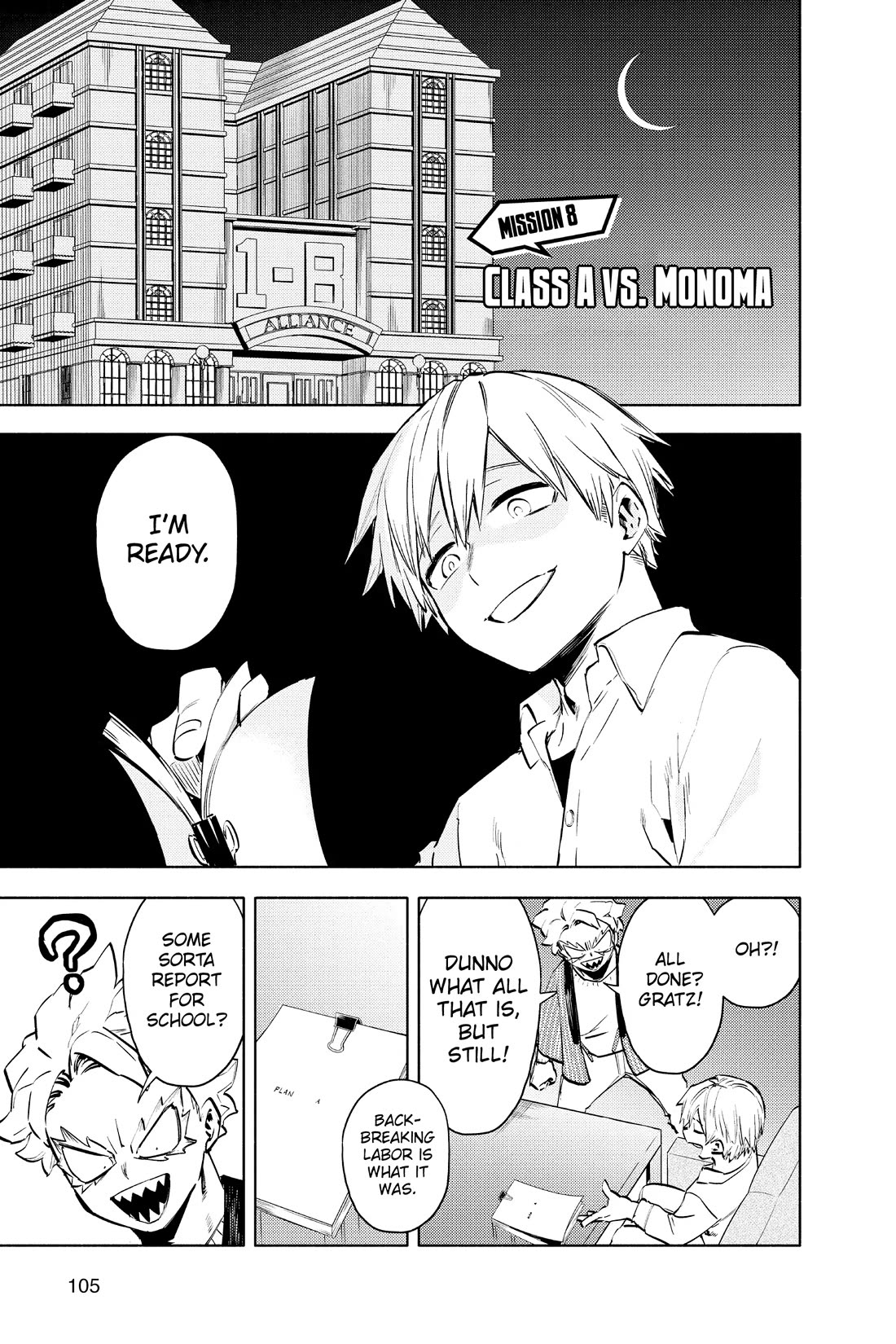 My Hero Academia Team Up Mission Chapter 8 page 1 - Chapter 8: Class A vs. Monoma