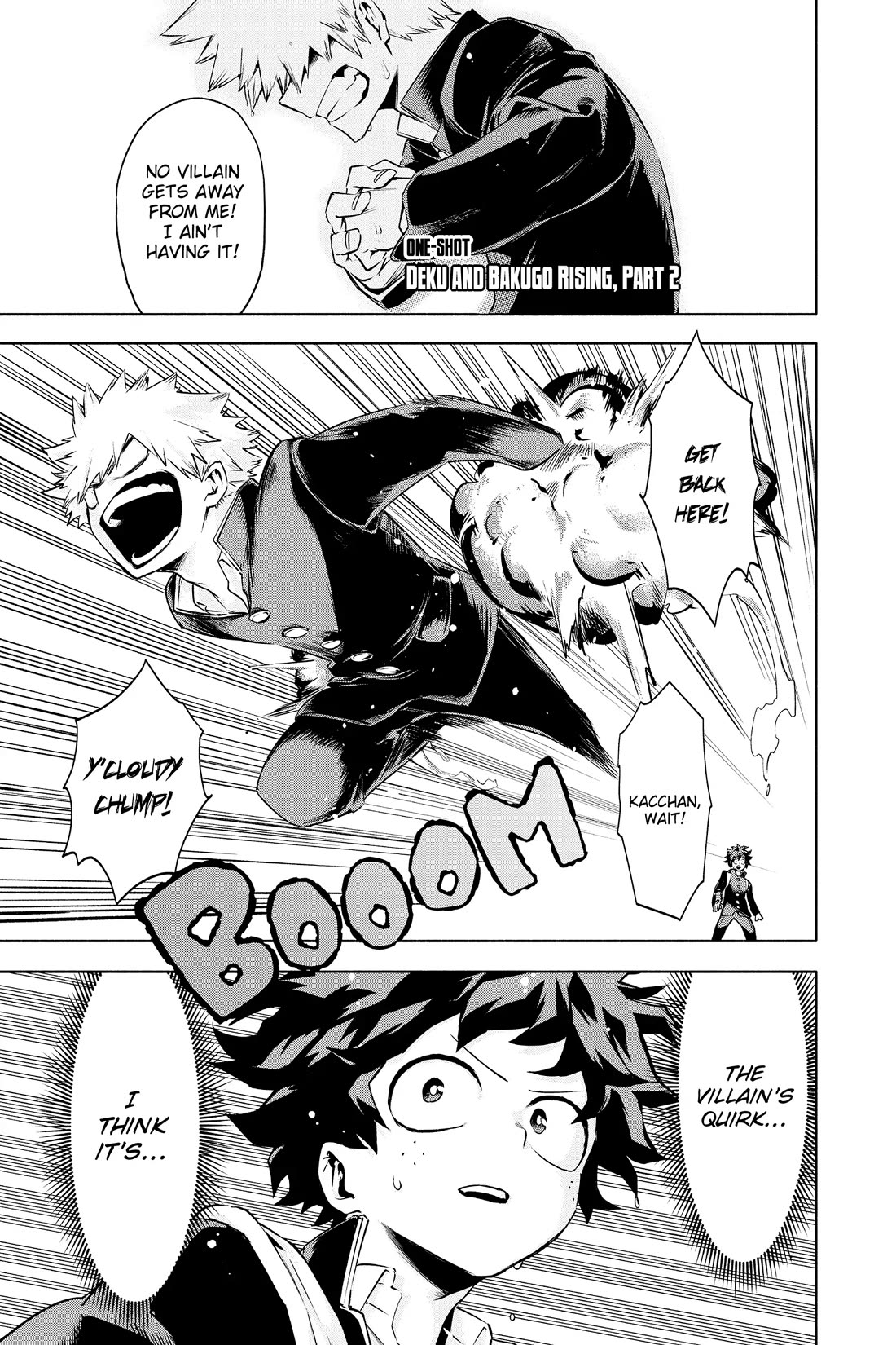 My Hero Academia Team Up Mission Chapter 9.6 page 1 - Chapter 9.6: One-Shot: Deku and Bakugo Rising, Part 2