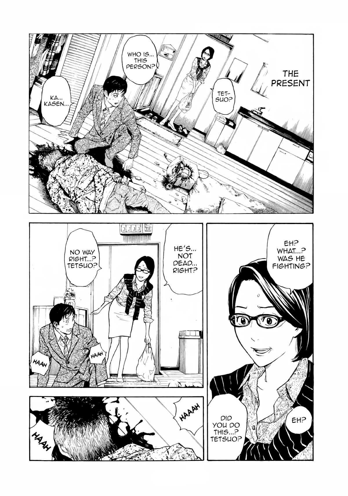 My Home Hero Chapter 2 page 7 - Chapter 2: My Wife Was The First To Arrive At The Scene of The Crime