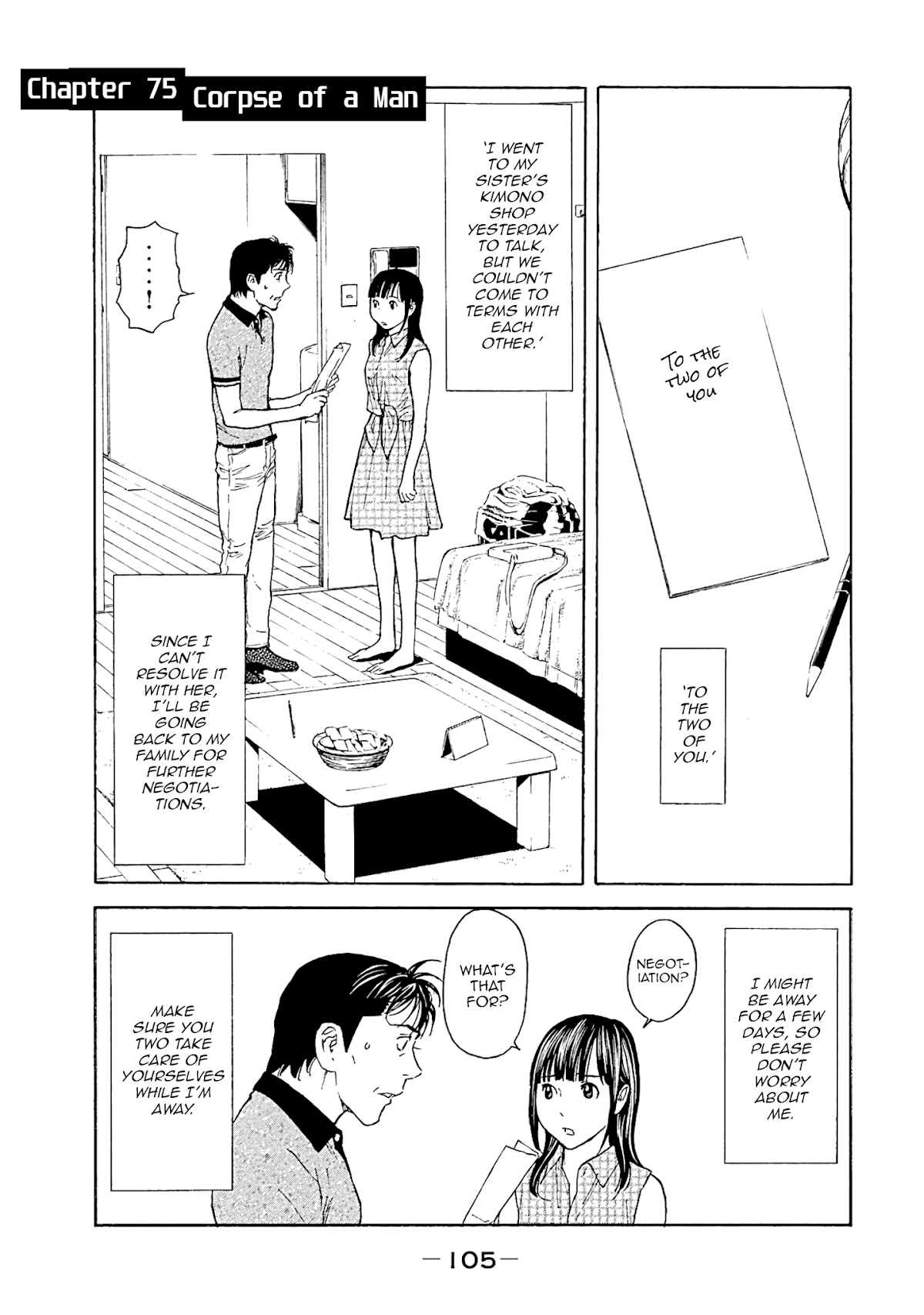 My Home Hero Chapter 75 page 1 - Chapter 75: Corpse of a Man