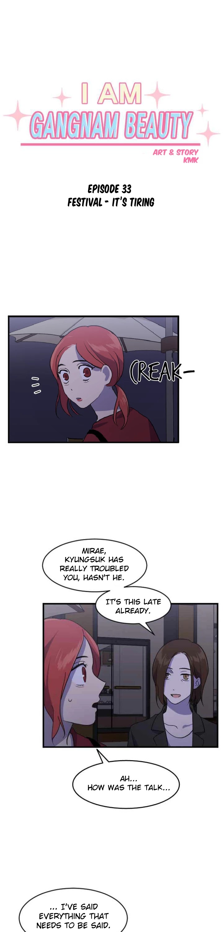 My ID is Gangnam Beauty Chapter 33 page 2 - Chapter 33: Festival - It's Tiring