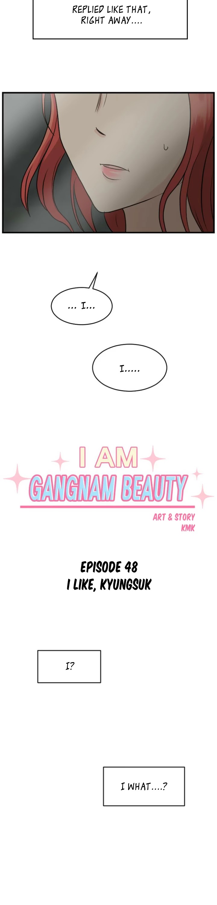 My ID is Gangnam Beauty Chapter 48 page 2 - Chapter 48: I Like, Kyungsuk