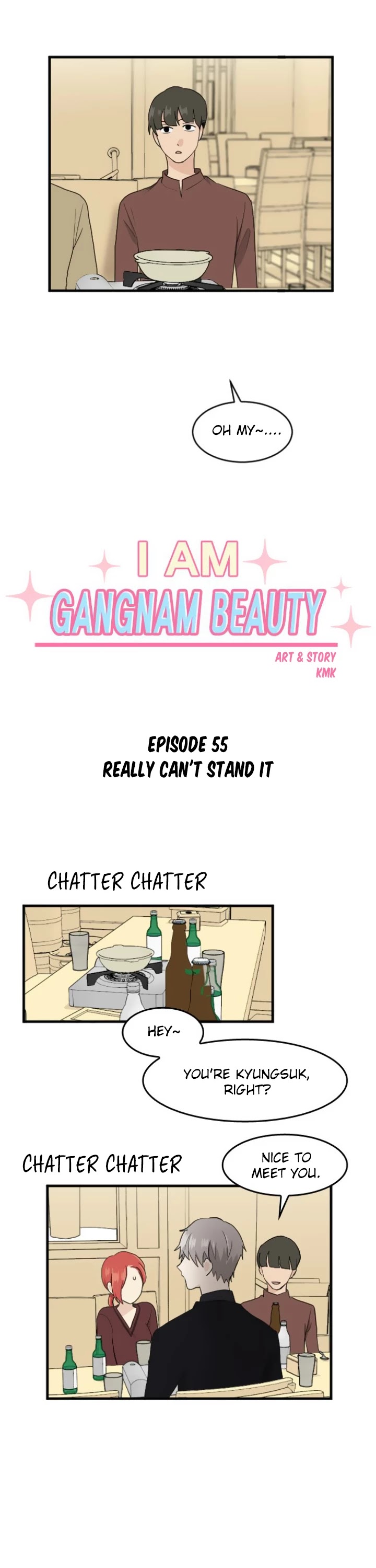 My ID is Gangnam Beauty Chapter 55 page 2 - Chapter 55: Really Can't Stand It