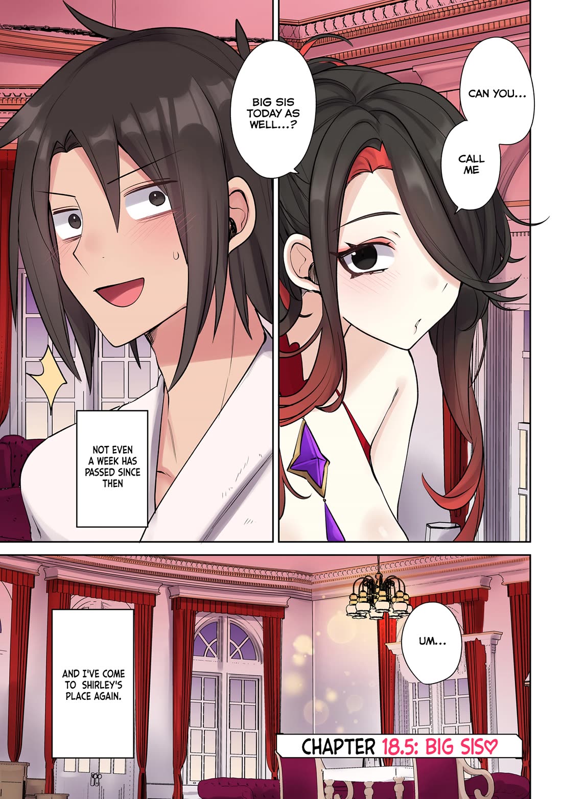 My level up is strange! ~ Reincarnation of a great Man in a Different World Chapter 18.5 page 1 - Chapter 18.5: Big Sis