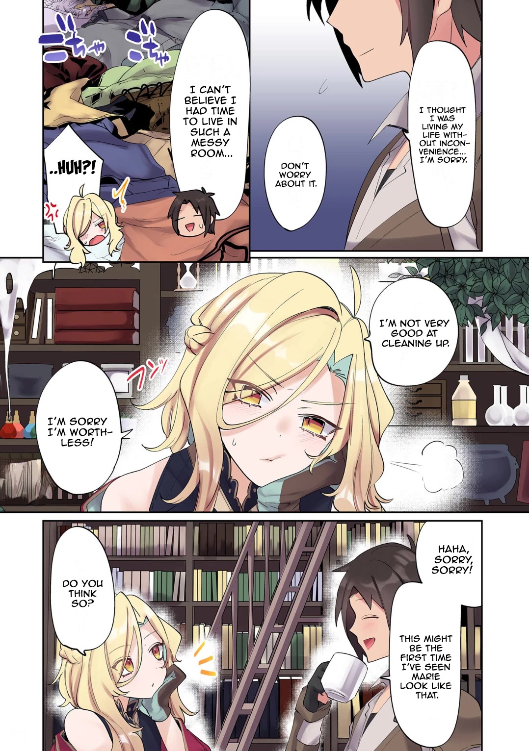 My level up is strange! ~ Reincarnation of a great Man in a Different World Chapter 4 page 9 - Chapter 4: Marie, The Open Wizard