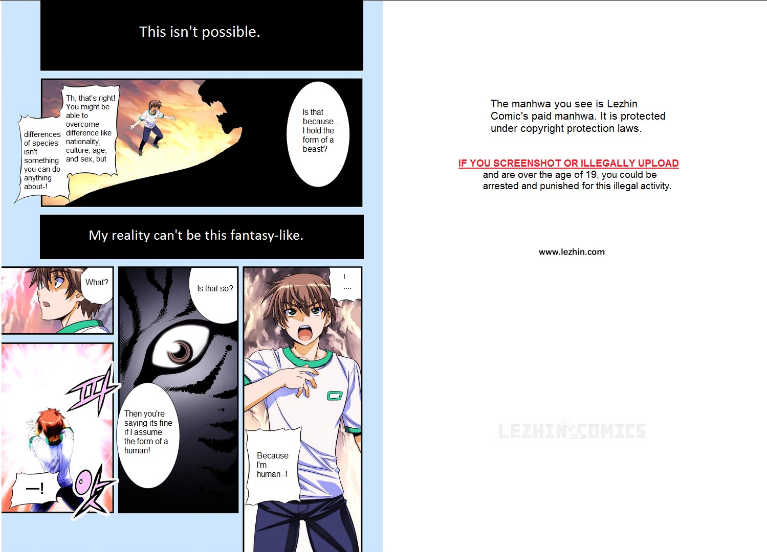 My Love Tiger Chapter 0 page 2 - Chapter 0 : Prologue