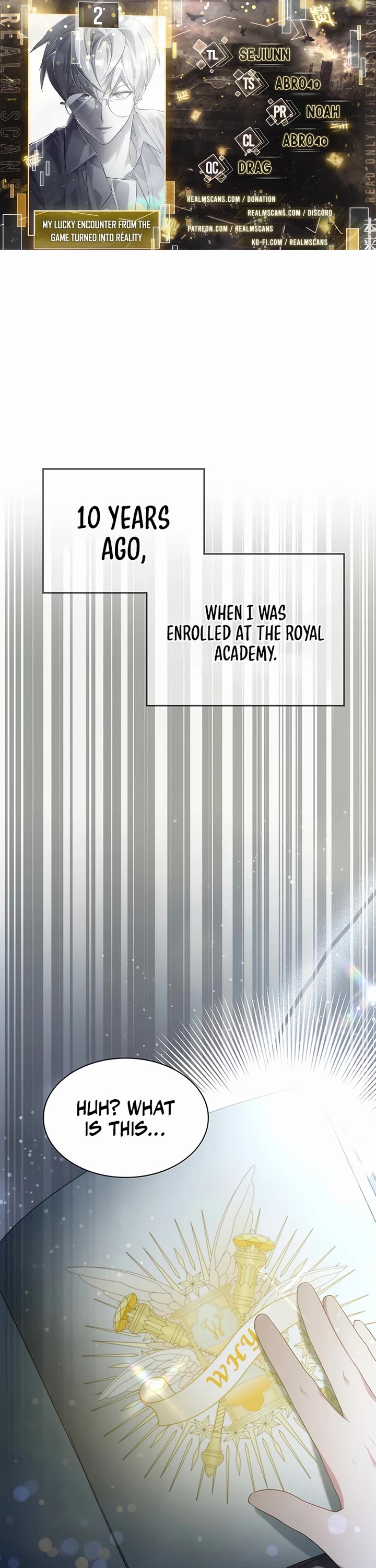 My Lucky Encounter From the Game Turned Into Reality Chapter 2 page 1 - Chapter 2