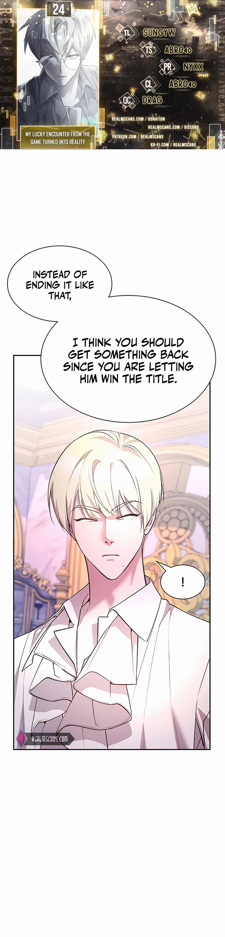 My Lucky Encounter From the Game Turned Into Reality Chapter 24 page 1 - Chapter 24