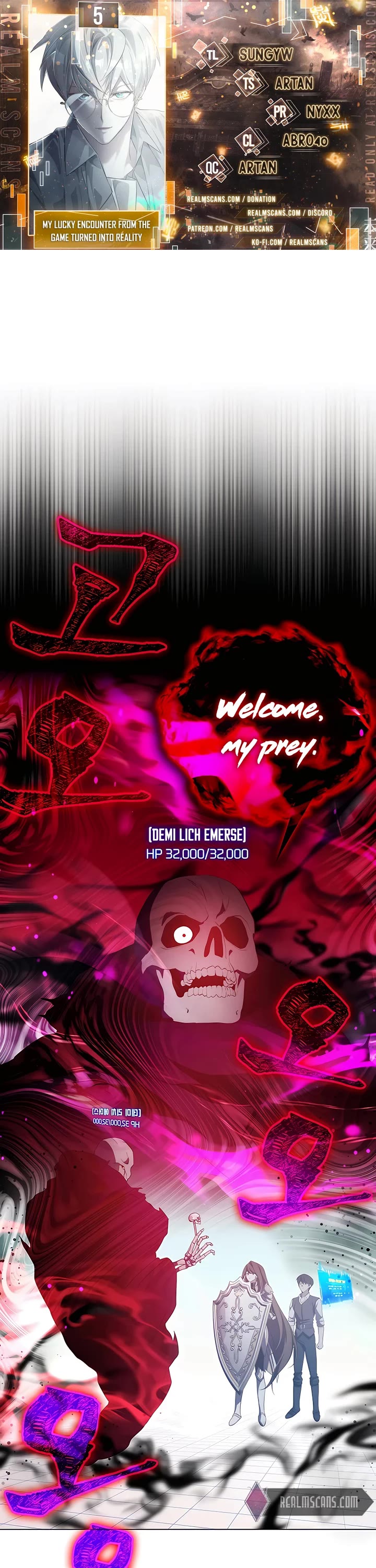 My Lucky Encounter From the Game Turned Into Reality Chapter 5 page 1 - Chapter 5