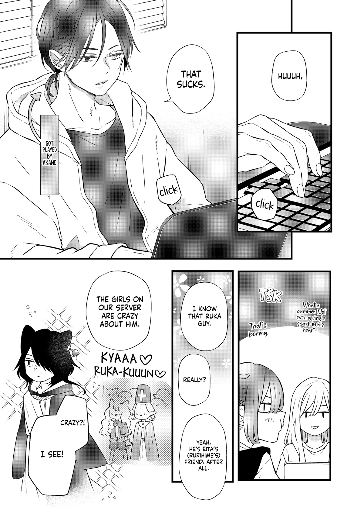 My Lv999 Love for Yamada-kun Chapter 86 page 8 - Chapter 86: He plays as a weird afro character.
