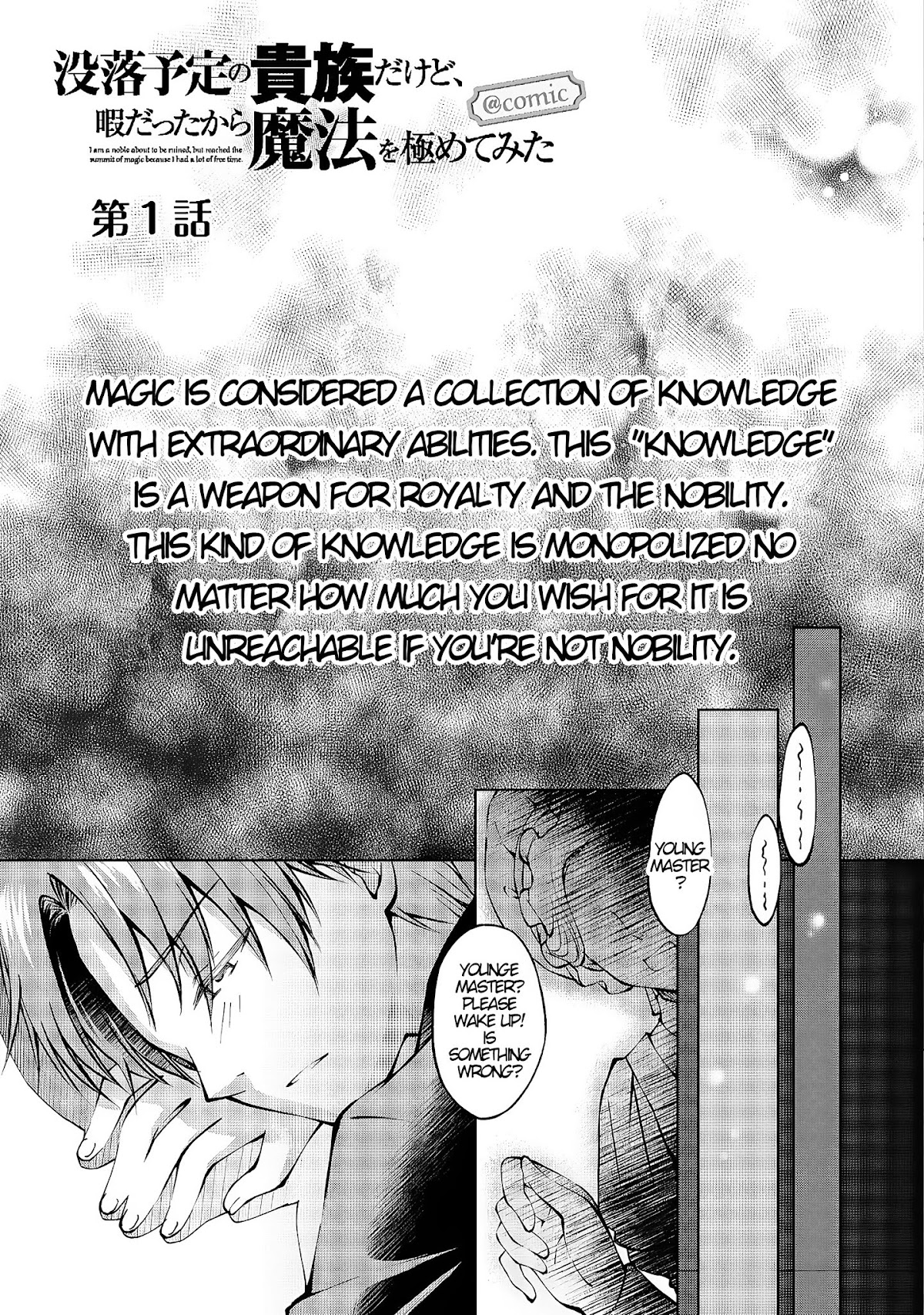 My Noble Family Is Headed for Ruin, so I May as Well Study Magic in My Free Time Chapter 1 page 6 - Chapter 1