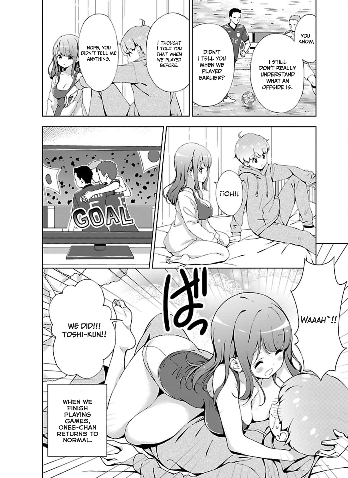 My "Onee-chan's" Personality Changes When She Plays Games Chapter 1 page 16 - Chapter 1: My game-playing older sister plays a football game