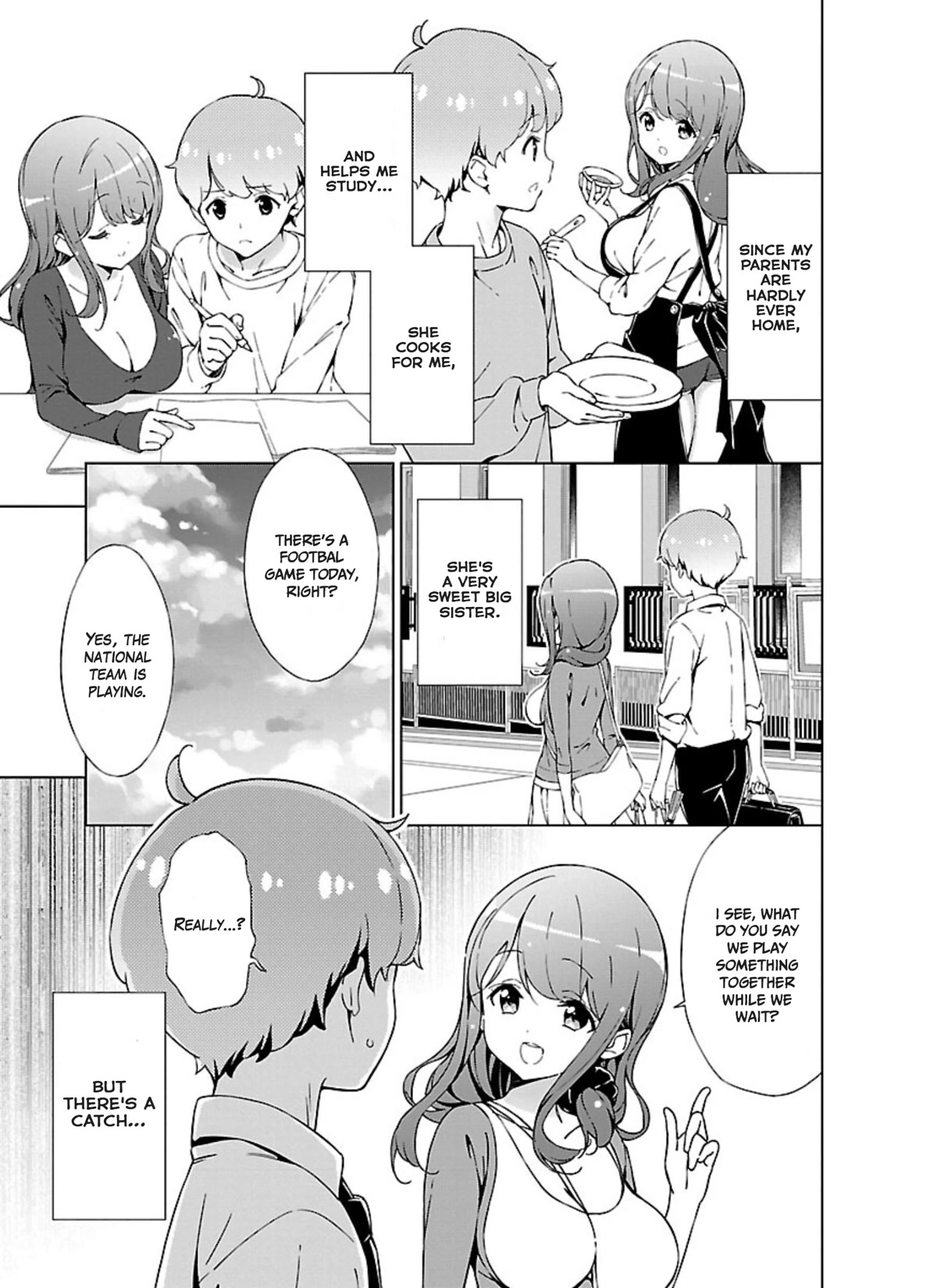 My "Onee-chan's" Personality Changes When She Plays Games Chapter 1 page 3 - Chapter 1: My game-playing older sister plays a football game