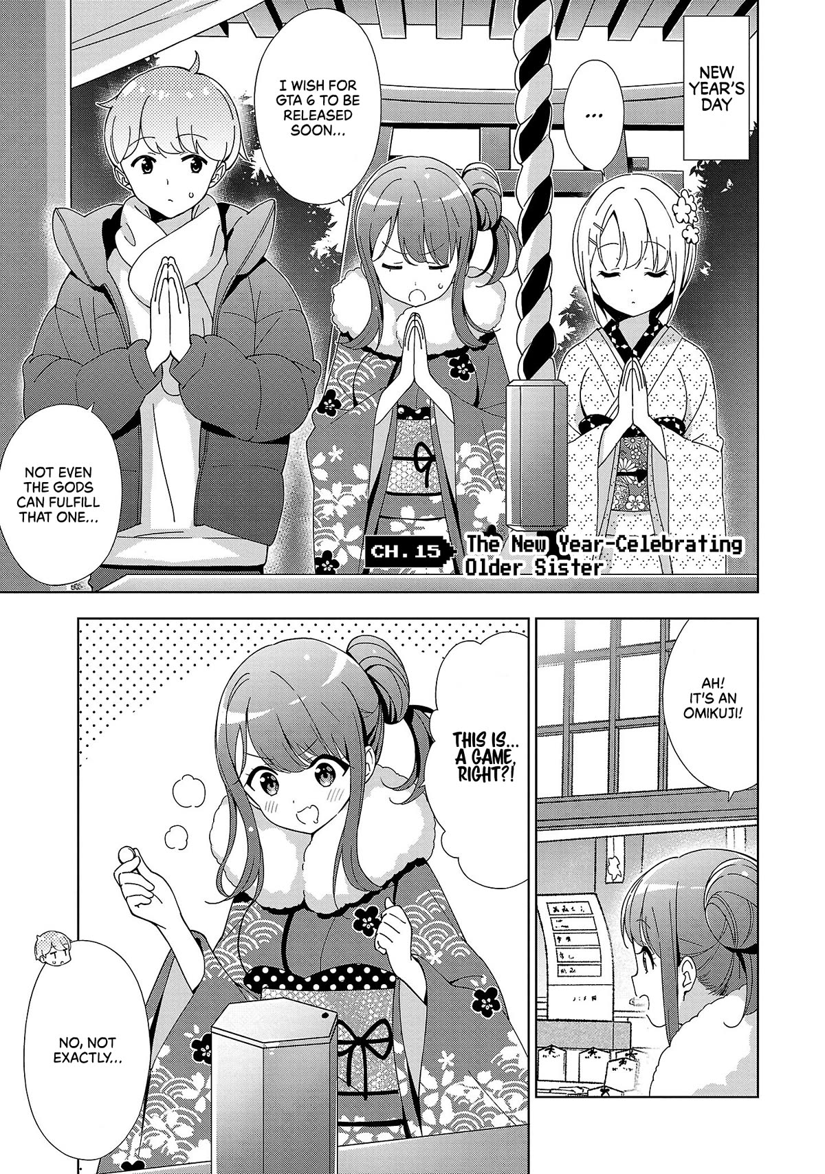My "Onee-chan's" Personality Changes When She Plays Games Chapter 15 page 2 - Chapter 15: The New Year-celebrating Older Sister