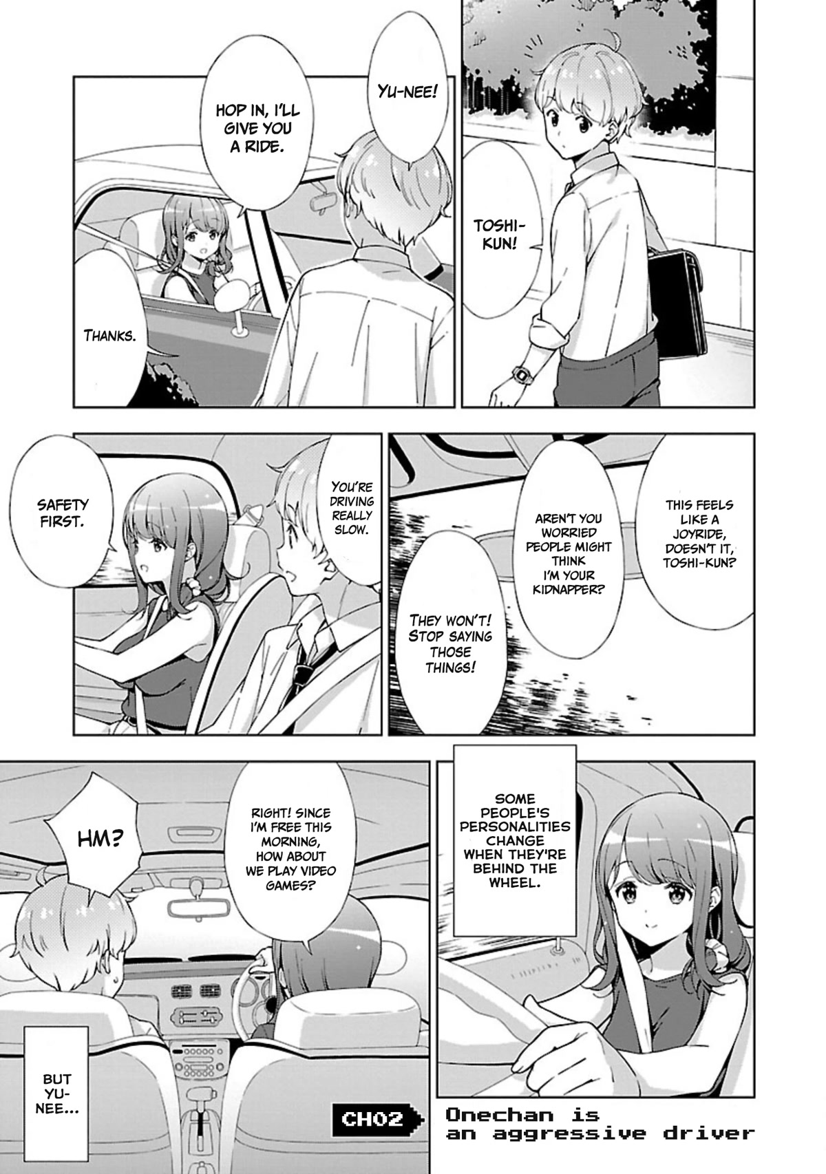 My "Onee-chan's" Personality Changes When She Plays Games Chapter 2 page 1 - Chapter 2: Onechan is an aggressive driver