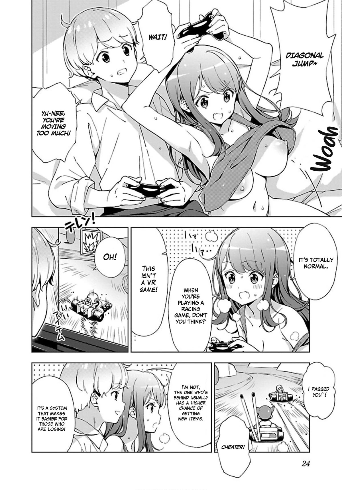 My "Onee-chan's" Personality Changes When She Plays Games Chapter 2 page 4 - Chapter 2: Onechan is an aggressive driver