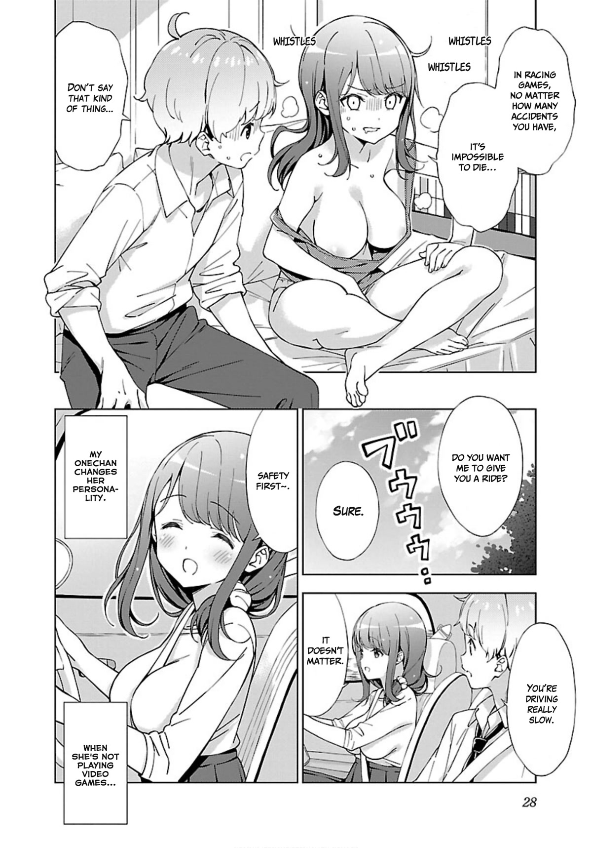 My "Onee-chan's" Personality Changes When She Plays Games Chapter 2 page 8 - Chapter 2: Onechan is an aggressive driver