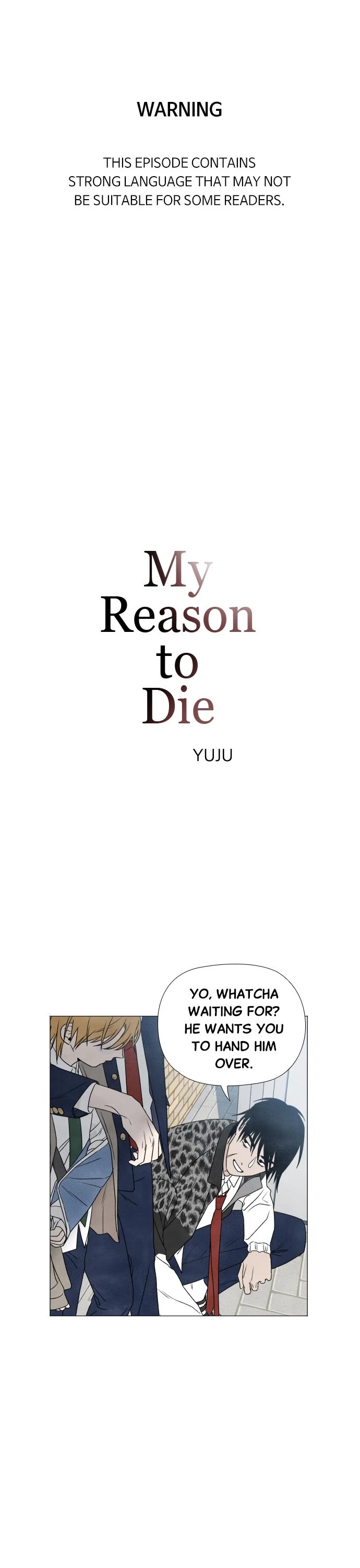 My Reason to Die Chapter 4 page 1 - Chapter 4: Episode 4