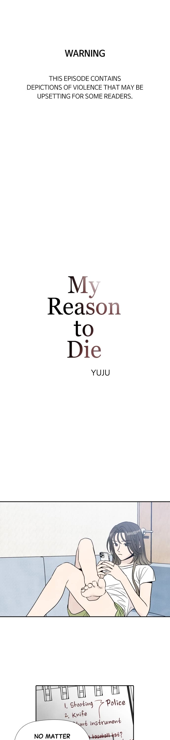 My Reason to Die Chapter 55 page 1 - Chapter 55: Episode 55