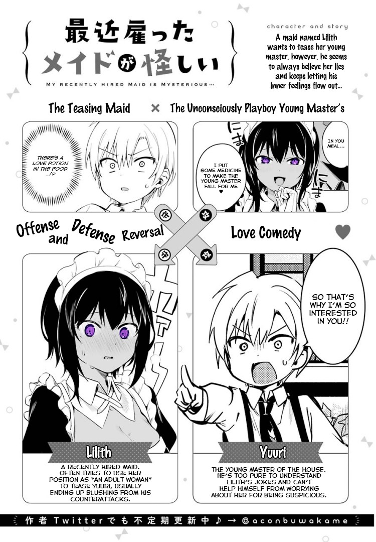 My Recently Hired Maid is Suspicious (Serialization) Chapter 3 page 1 - Chapter 3