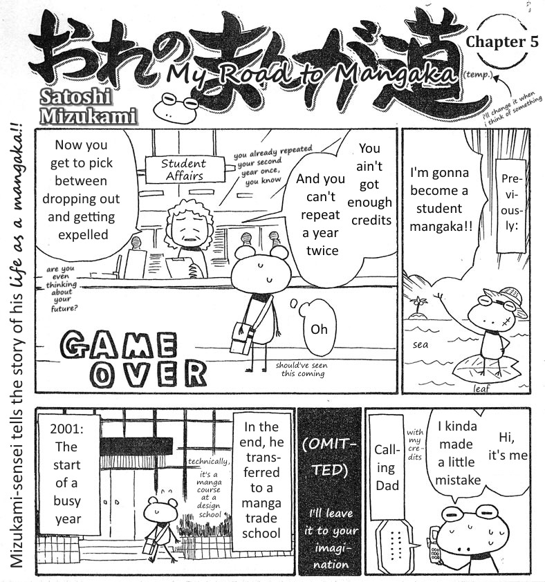 My Road to Mangaka (temp.) Chapter 1.5 page 5 - Chapter 1-5