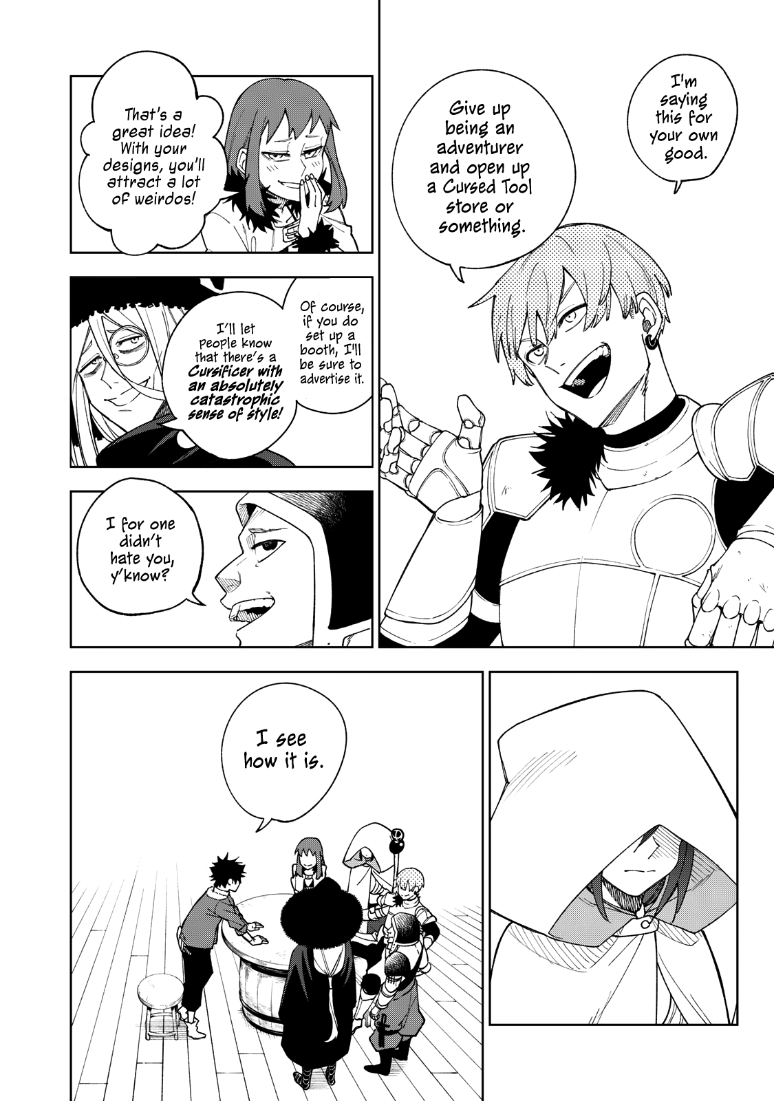 My S-Rank Party Fired Me for Being a Cursificer ~ I Can Only Make “Cursed Items”, but They're Artifact Class! Chapter 1 page 14 - Chapter 1: We Don't Need You