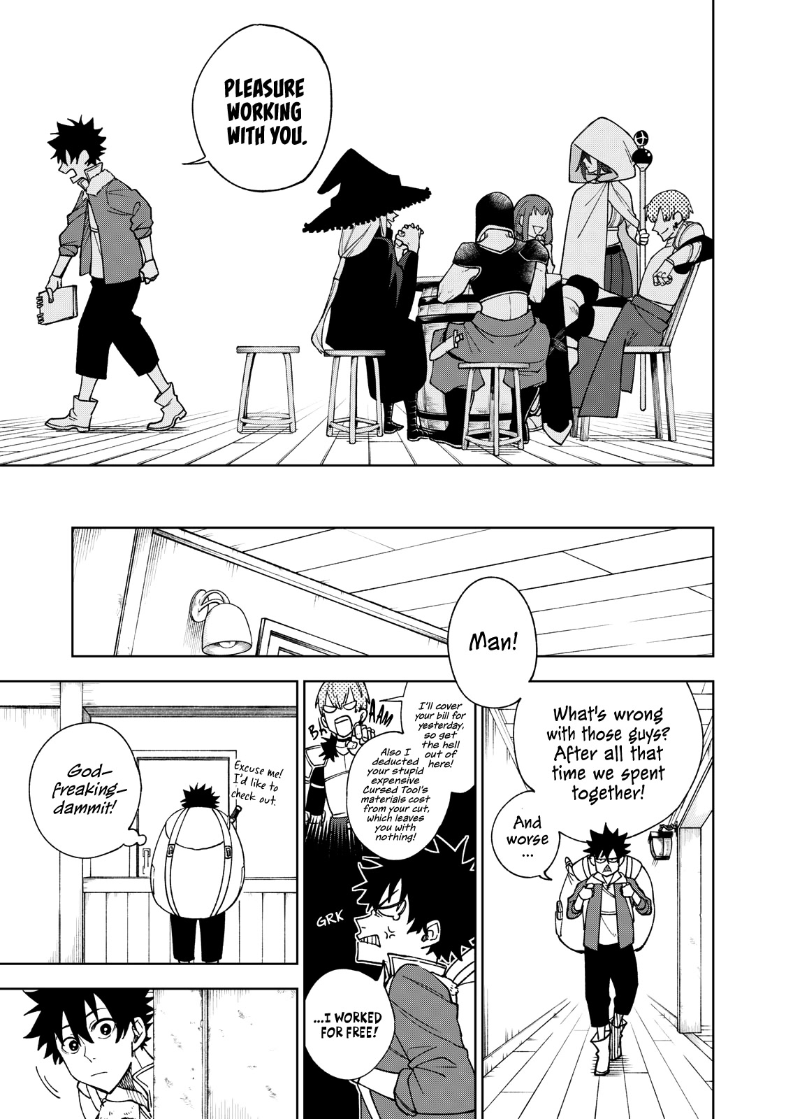 My S-Rank Party Fired Me for Being a Cursificer ~ I Can Only Make “Cursed Items”, but They're Artifact Class! Chapter 1 page 15 - Chapter 1: We Don't Need You