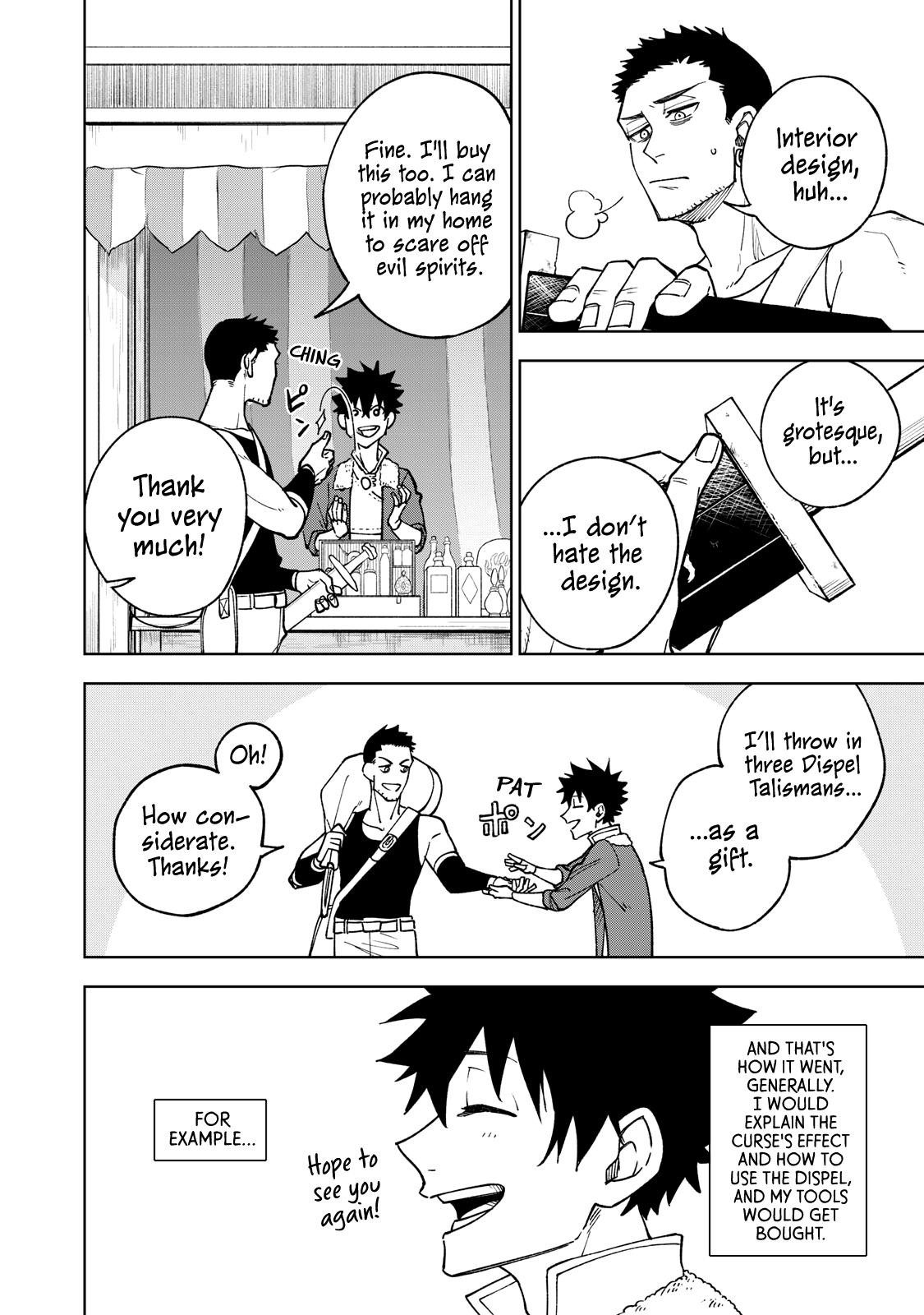 My S-Rank Party Fired Me for Being a Cursificer ~ I Can Only Make “Cursed Items”, but They're Artifact Class! Chapter 2 page 15 - Chapter 2: A Stall that Sells Curses