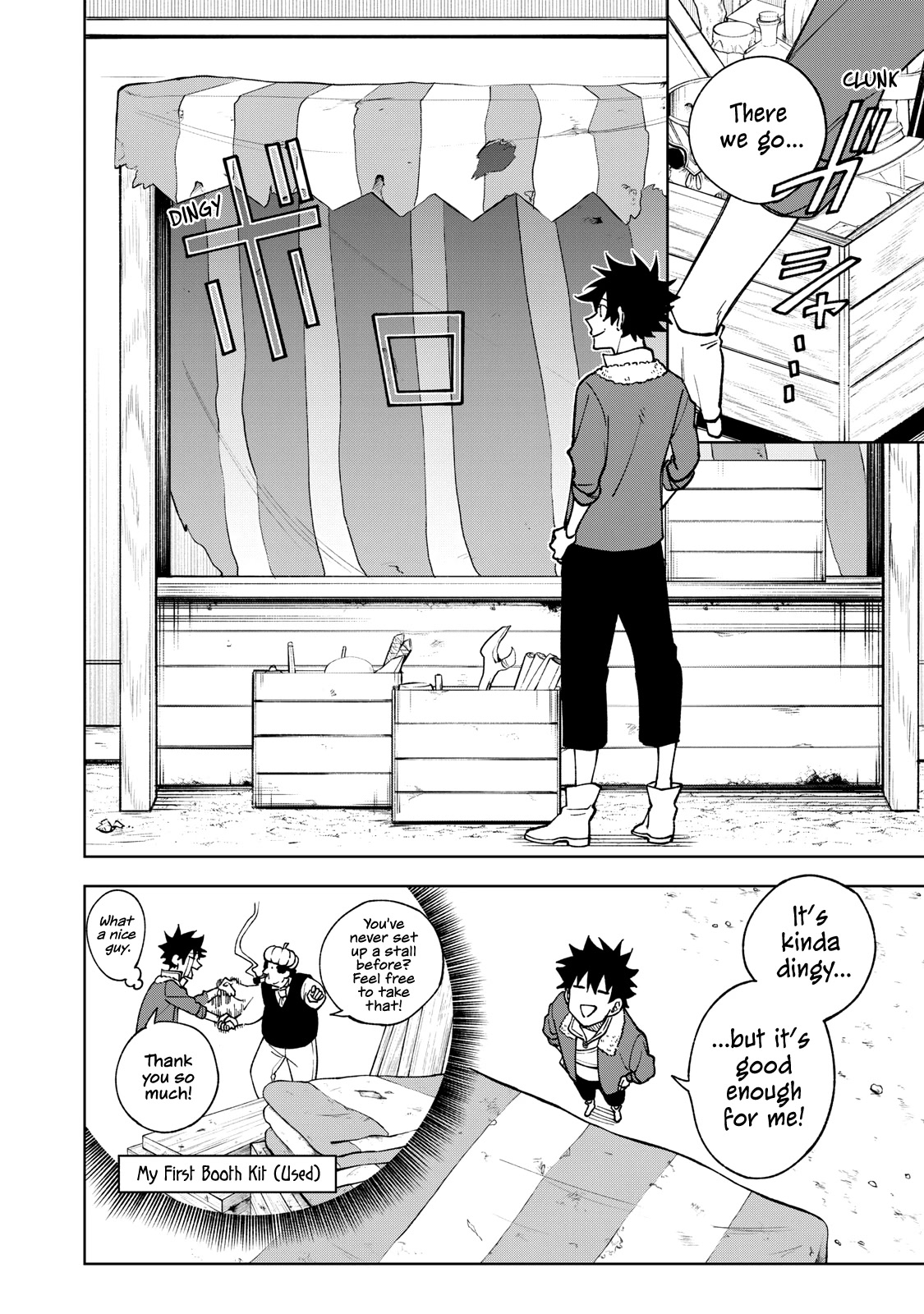 My S-Rank Party Fired Me for Being a Cursificer ~ I Can Only Make “Cursed Items”, but They're Artifact Class! Chapter 2 page 4 - Chapter 2: A Stall that Sells Curses