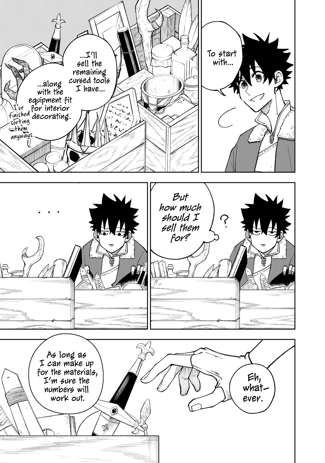 My S-Rank Party Fired Me for Being a Cursificer ~ I Can Only Make “Cursed Items”, but They're Artifact Class! Chapter 2 page 5 - Chapter 2: A Stall that Sells Curses