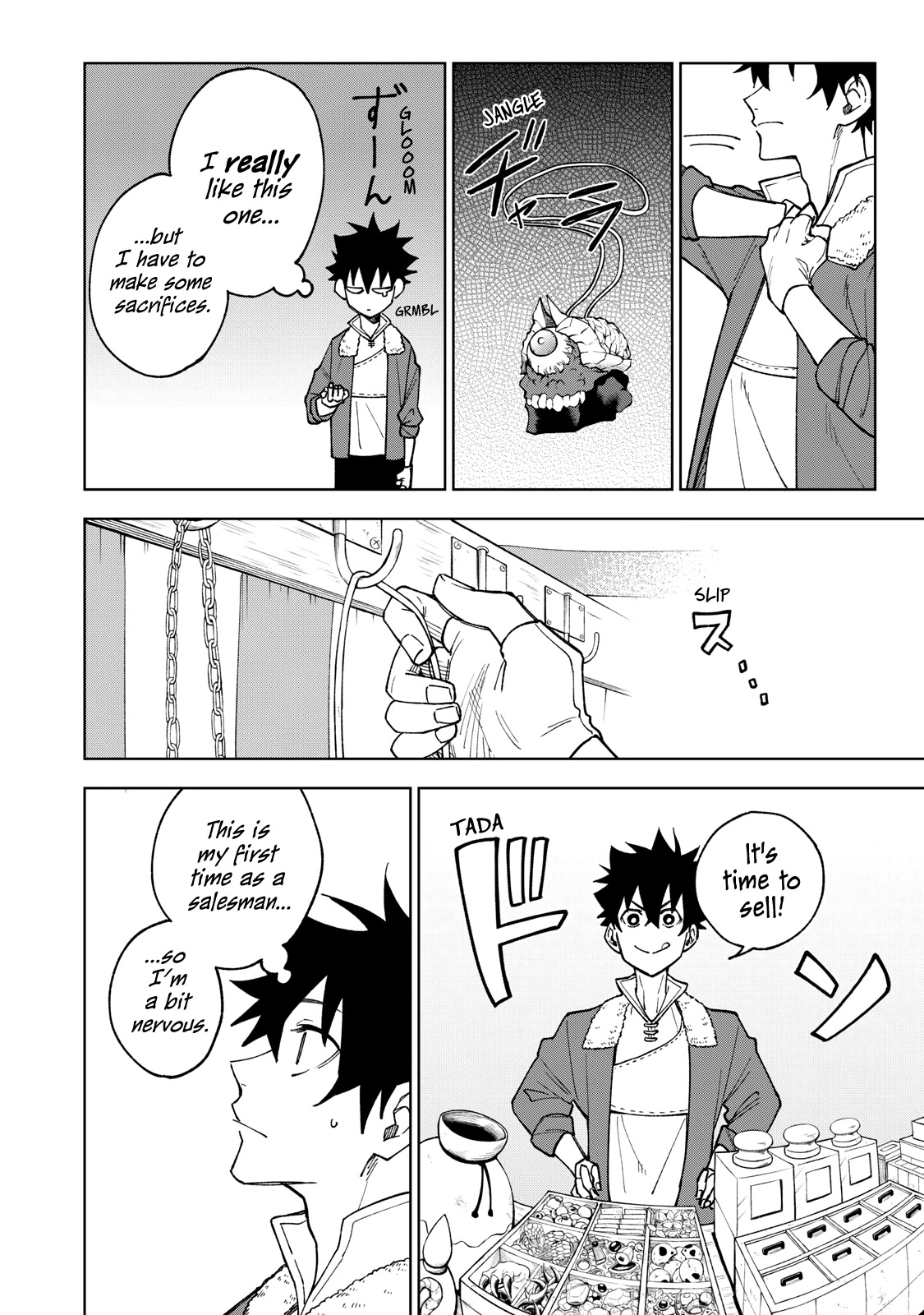 My S-Rank Party Fired Me for Being a Cursificer ~ I Can Only Make “Cursed Items”, but They're Artifact Class! Chapter 2 page 8 - Chapter 2: A Stall that Sells Curses
