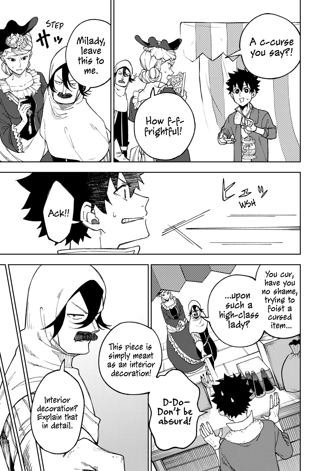My S-Rank Party Fired Me for Being a Cursificer ~ I Can Only Make “Cursed Items”, but They're Artifact Class! Chapter 4 page 19 - Chapter 4: Ohoho? This Sure Is Strange, Isn’t It?