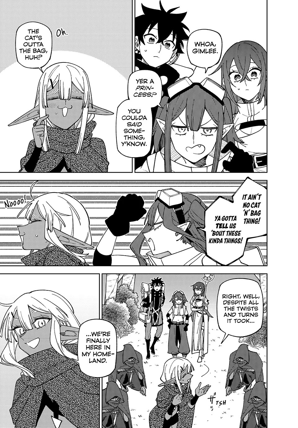My S-Rank Party Fired Me for Being a Cursificer ~ I Can Only Make “Cursed Items”, but They're Artifact Class! Chapter 44 page 1 - Chapter 44: The Dark Elves' Situation