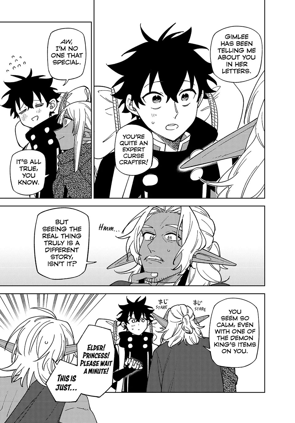 My S-Rank Party Fired Me for Being a Cursificer ~ I Can Only Make “Cursed Items”, but They're Artifact Class! Chapter 44 page 12 - Chapter 44: The Dark Elves' Situation