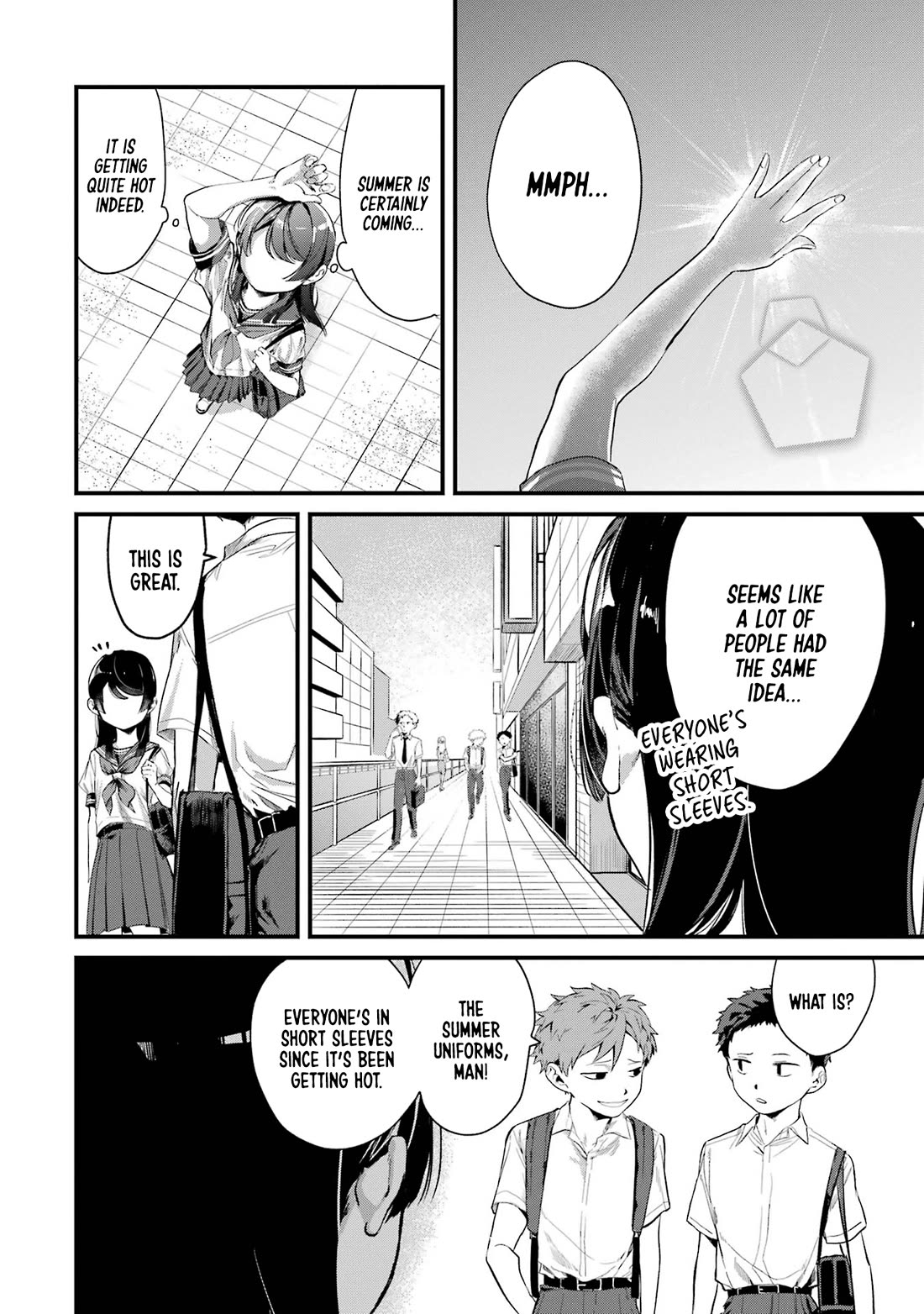 My Seatmate Wakao-san's Face Is Almost Visible but It's Not Chapter 11 page 2 - Chapter 11: Youth is changing uniforms?