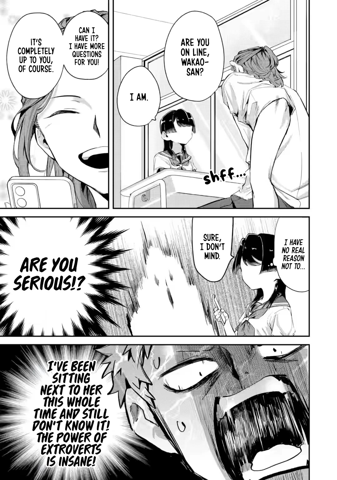 My Seatmate Wakao-san's Face Is Almost Visible but It's Not Chapter 17 page 7 - Chapter 17: Youth is having a rival?