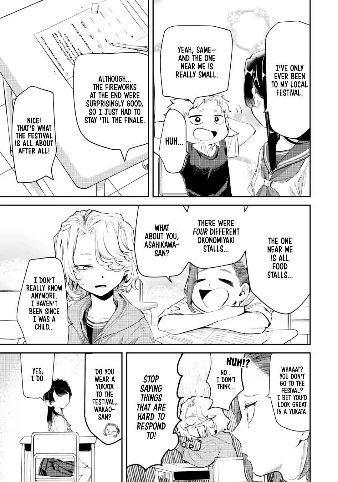 My Seatmate Wakao-san's Face Is Almost Visible but It's Not Chapter 18 page 7 - Chapter 18: Youth is supplementary lessons?