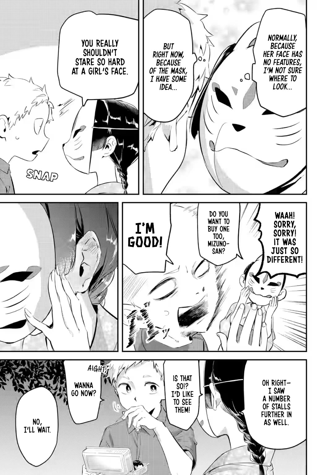 My Seatmate Wakao-san's Face Is Almost Visible but It's Not Chapter 19 page 9 - Chapter 19: Youth is the Summer Festival!? (Part 1)