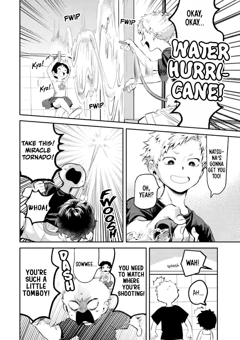 My Seatmate Wakao-san's Face Is Almost Visible but It's Not Chapter 21 page 2 - Chapter 21: Youth is playing with water!?