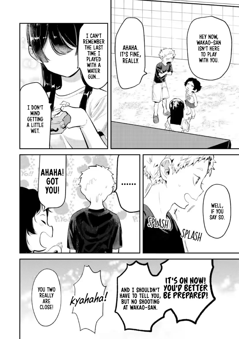 My Seatmate Wakao-san's Face Is Almost Visible but It's Not Chapter 21 page 6 - Chapter 21: Youth is playing with water!?